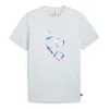Puma X Playstation Graphic T-shirt 'silver Mist' In White