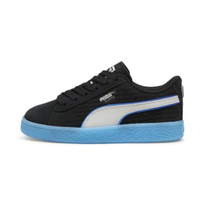 Puma X Playstation® Suede Little Kids' Sneakers In Black-glacial Gray
