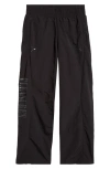 Puma X Dapper Dan Monogram-patterned Drawstring Trousers In  Black