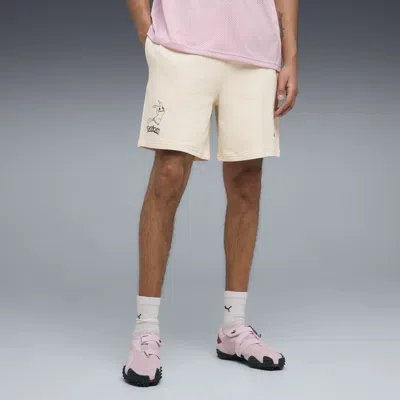 Puma X Pokemon Men's 7" Relaxed Shorts In Neutral