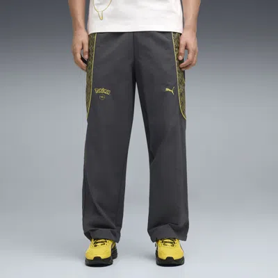 Puma X Pokemon Tech-x Men's Relaxed Track Pants In Black