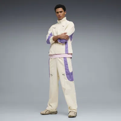 Puma X Pokemon Tech-x Men's Relaxed Track Pants In White