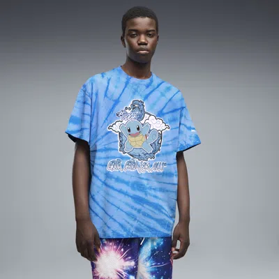 Puma X Pokémon Squirtle Men's Oversized T-shirt In Blue