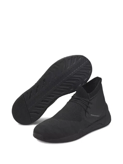 Puma X Porsche Hybrid Evoknit Sneakers In Black