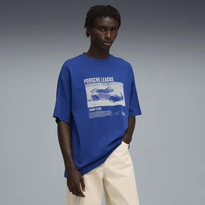 Puma X Porsche Legacy Graphic T-shirt 2 Men In Blue
