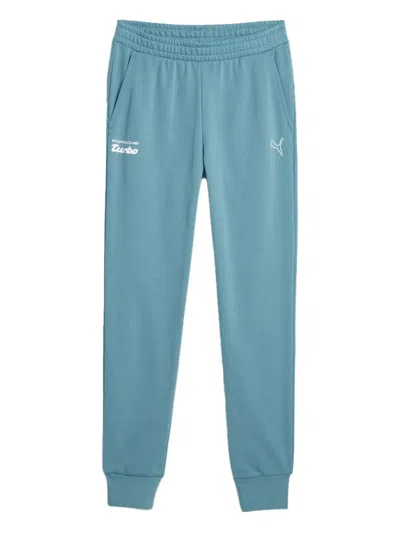 Puma X Porsche Legacy Logo-print Track Pants In Blue