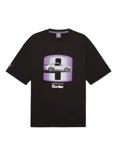 Puma X Porsche Turbo Graphic-print T-shirt In Black