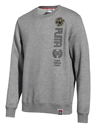 Puma X Power Through Peace Sweatshirt In Gray