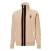 Puma X Pronounce Crossover Contrasting Colors Logo Casual Sports Knit Jacket Khaki In Neutral