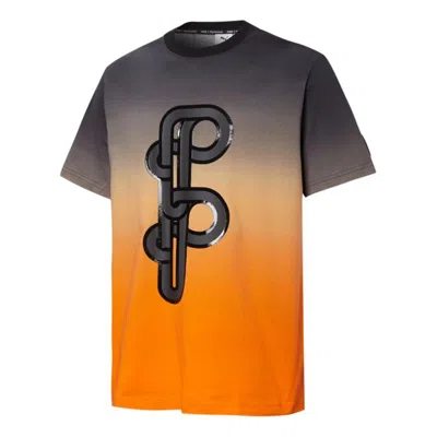 Puma X Pronounce Graphic Tee Crossover Gradient Tie Dye Sports Short Sleeve Black In Multi