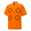 Puma X Pronounce Graphic V Neck Short Sleeve T-shirt 'orange Black'