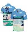 Puma X Ptc Men's Blue Wm Phoenix Open Print Mattr Button-up Shirt In Blue