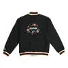 Puma X Randomevent Bomber Graphic Logo Jacket Black