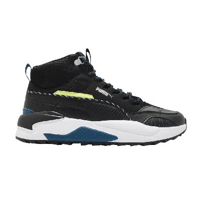 Pre-owned Puma X-ray 2 Square Mid Wtr 'black Digital Blue'