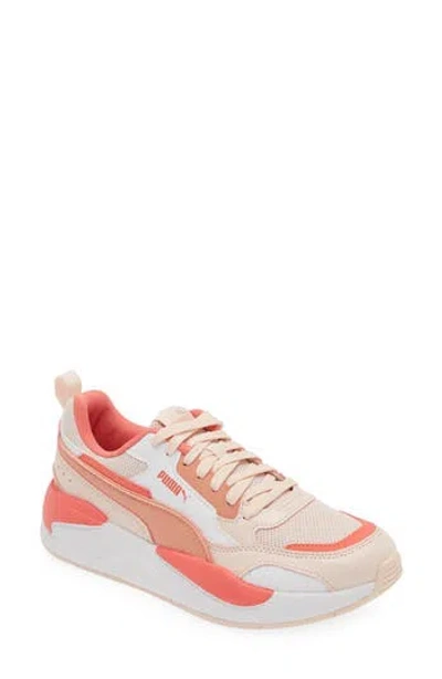 Puma X-ray 2-square Sneaker In Island Pink-peach-white-salmon