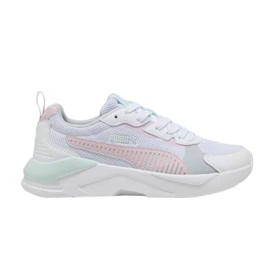 Pre-owned Puma X-ray 3 Jr 'white Rose Mauve Peaceful Blue' | Kid's Size 5