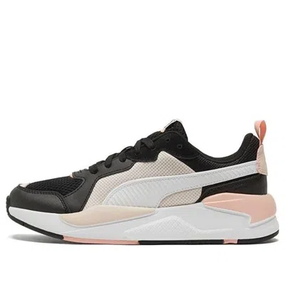 Puma X-ray Black Pink White Low Tops Sports Shoe 'black White Pink' In Multi