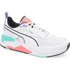 Puma X-ray Clean Sneaker In  White- Black-aquatic