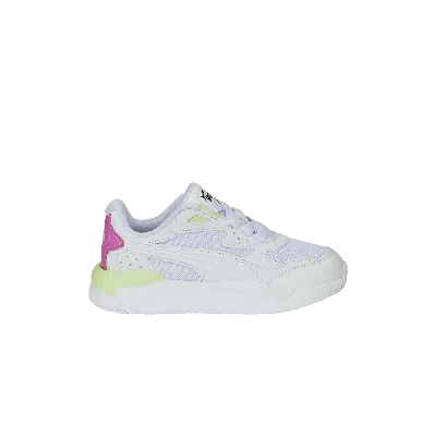 Pre-owned Puma X-ray Speed Little Kid 'white Mauve Pop'