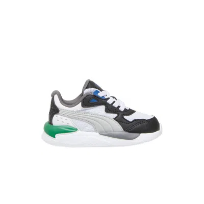 Pre-owned Puma X-ray Speed Toddler 'black Grey Green' | White | Infant Size 4