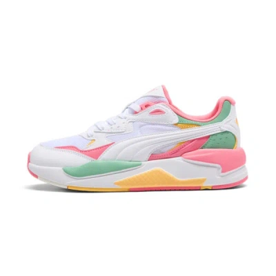 Puma X-ray Speed Wide Women's Shoes In White-sunset Glow-jade Frost