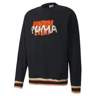 Puma X Rdet Graphic Crew In Black