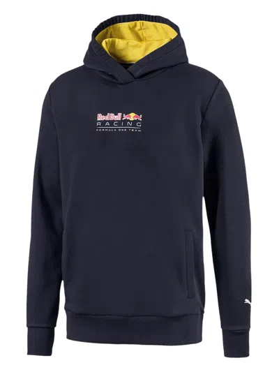 Puma X Red Bull Logo-print Hoodie In Blue