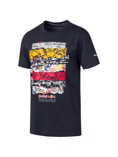 Puma X Red Bull Racing Graphic-print T-shirt In Black