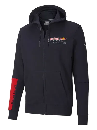Puma X Red Bull Racing Logo-print Hoodie In Blue