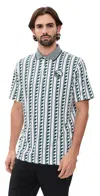 Puma X Reigning Champ Matter Polo Warm White-green Terrain In Multi