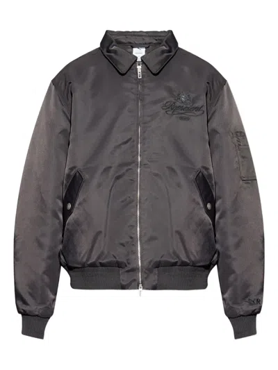 Puma X Represent Logo-embroidered Bomber Jacket In Brown