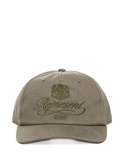 PUMA X REPRESENT LOGO-EMBROIDERED CAP
