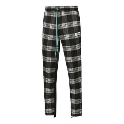 Puma X Rhude Aop Track Pants 'brown White' In Black