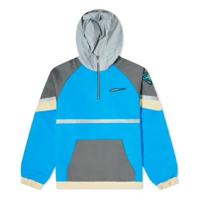 Puma X Rhude Crossover Hz Jacket Racing Half Zipper Colorblock In Blue