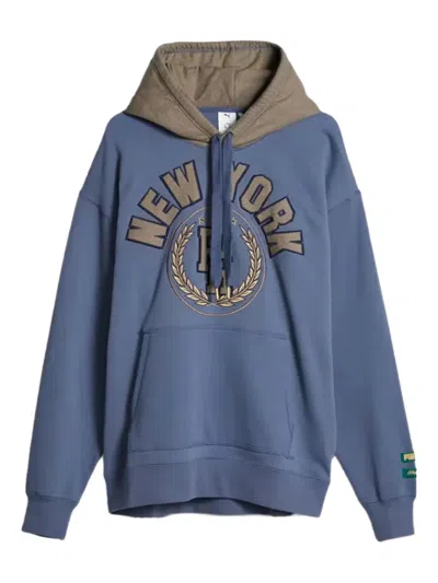 Puma X Rhuigi Long-sleeve Hoodie In Blue