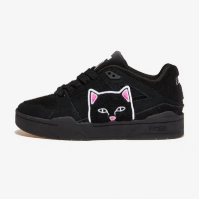 Pre-owned Puma X Ripndip Slipstream Black Suede Shoes (393538_02) Expeditedship