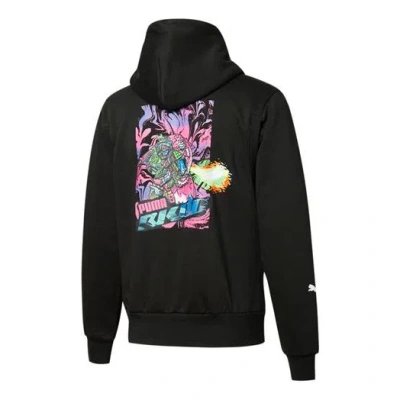 Puma X Rkdo Crossover Printing Pullover Fleece Stay Warm Sports Black
