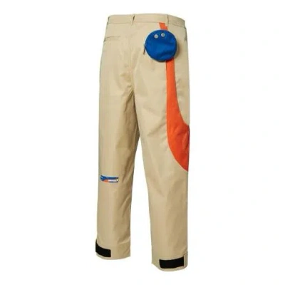 Puma X Roaringwild Oversized Pants 'beige Orange Blue' In Gold
