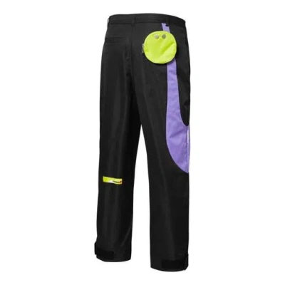 Puma X Roaringwind Oversized Pants 'black Purple Yellow'