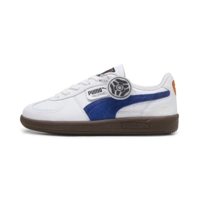 Puma X Rocket League Men's Palermo Leather Low Casual Sneakers From Finish Line In White-gum