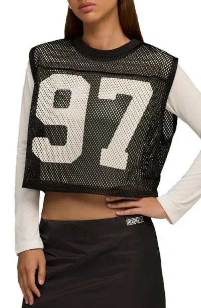 PUMA PUMA X ROSÉ SLEEVELESS MESH JERSEY