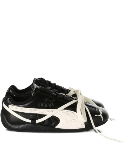 PUMA X ROSÉ SPEEDCAT LEATHER LACE-UP SNEAKERS