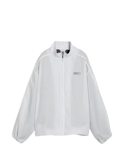 Puma X Rosé T7 Oversized Track Jacket In Gray