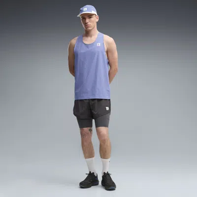 Puma X Saysky Men's 2-in-1 9" Running Shorts In Gray