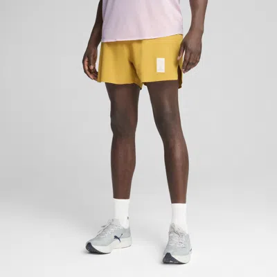 Puma X Saysky Men's Running Shorts In Yellow