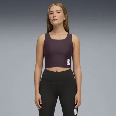 Puma X Saysky Ultraform Stretch Women's Running Cropped Tank Top In Purple