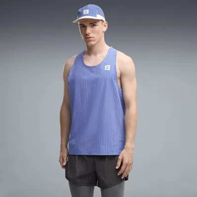 Puma X Saysky Ultraweave Men's Lightweight Running Singlet In Blue