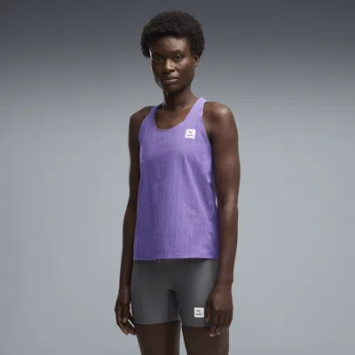 Puma X Saysky Ultraweave Women's Lightweight Running Singlet In Purple