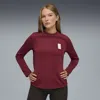 Puma X Saysky Women's Moisture Wicking Running Sweatshirt In Red