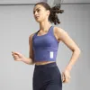 Puma X Saysky Women's Running Crop Top In Blue